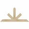 Ekena Millwork Saratoga Rough Sawn Timber Gable Bracket, Douglas Fir, 48"W x 24"H x 2"D x 4"F, 12/12 Pitch GBW048X24X0204SAR00RDF - alternate 1